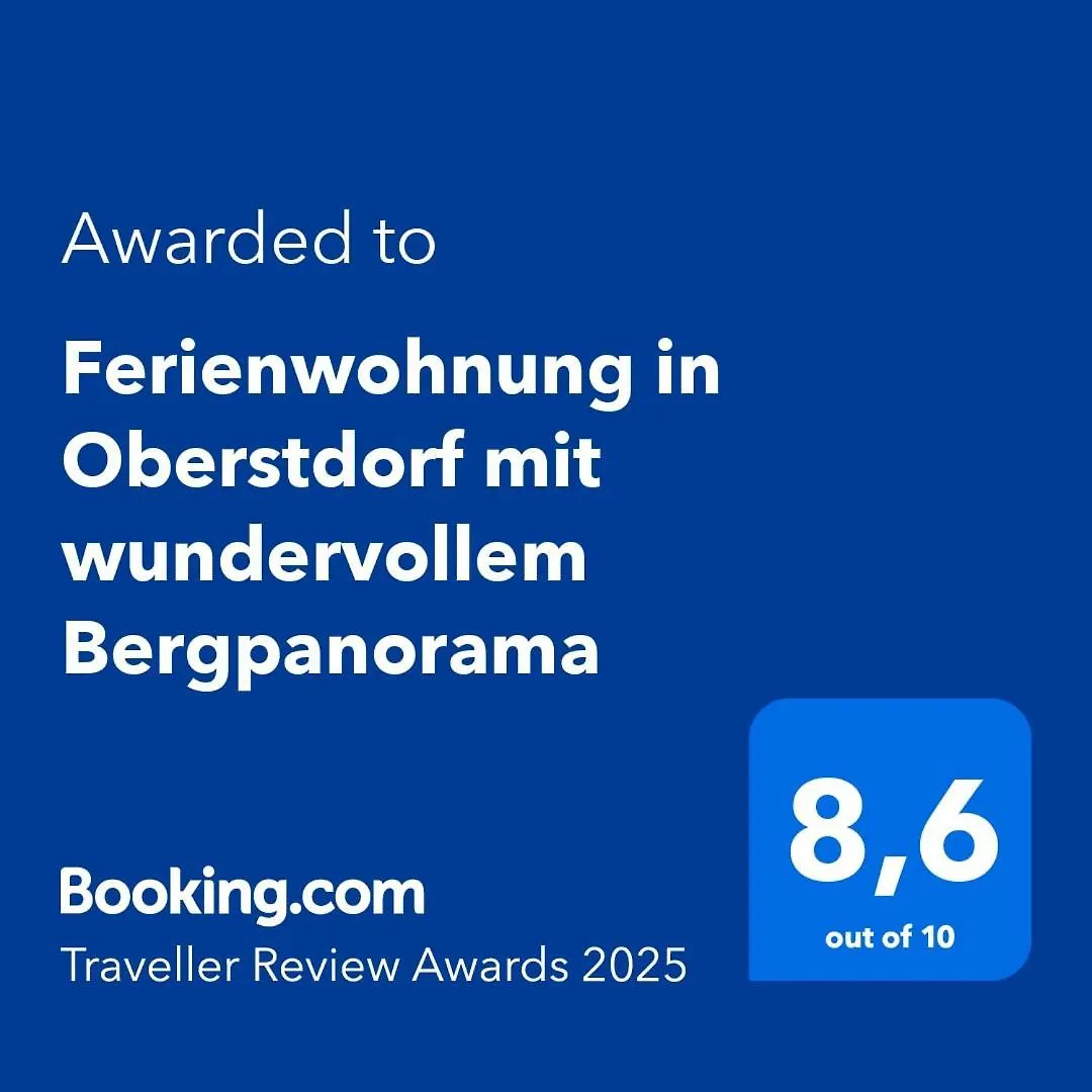 Ferienwohnung In Oberstdorf Mit Wundervollem Bergpanorama Apartman